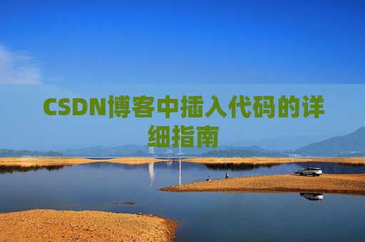 CSDN博客中插入代码的详细指南